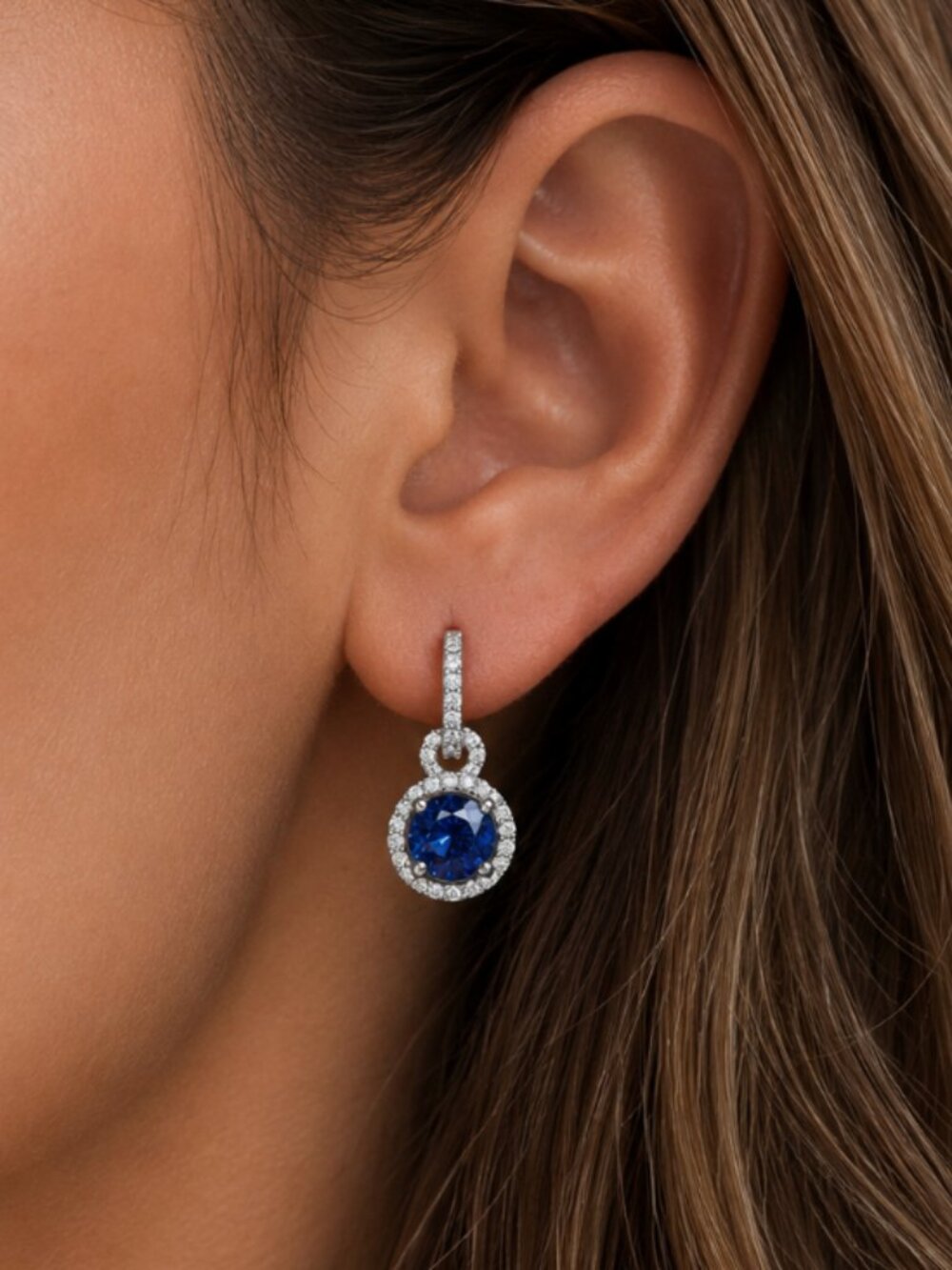 “Ariana” 18K White Gold Plated luxe earrings